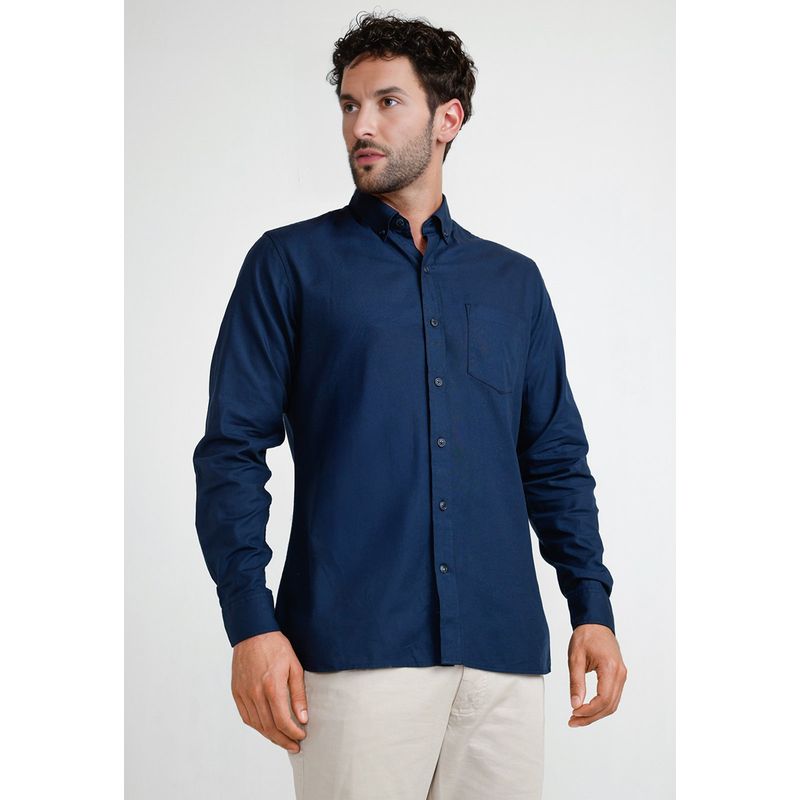 TRIAL - Camisa Oxford Hombre Blake Azul Marino