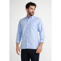 TRIAL - Camisa Oxford Hombre Blake Celeste