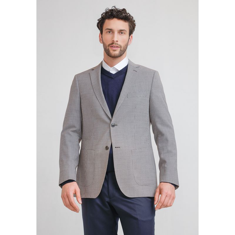 TRIAL - Chaqueta Hombre Formal Lana S100'S Travel Café
