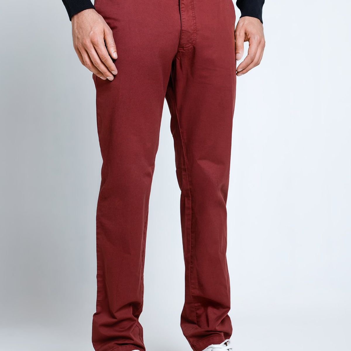 TRIAL - Pantalón Hombre Algodón Vinci Burdeo