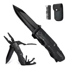 TIOZONEY - Navaja Tactica Cuchillo Tactico Militar Alilicate 16en1