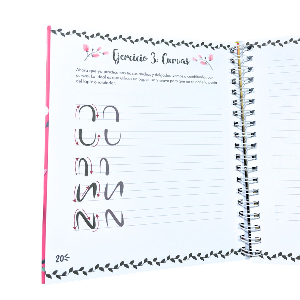 PRONOBEL - Kit Libro Lettering De 158 Páginas + 3 Set De Plumones