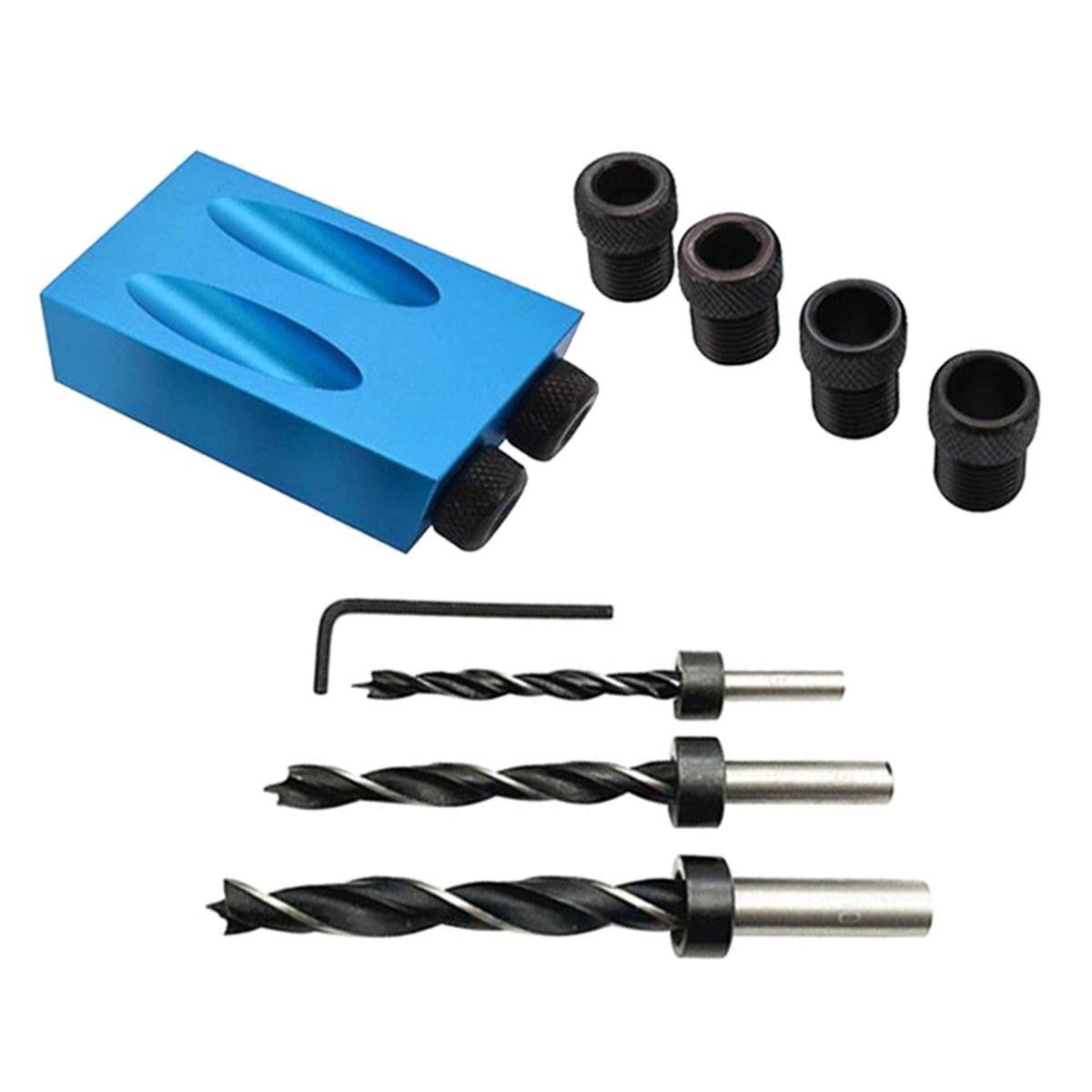 TIOZONEY - Kit de Plantilla de Agujero de Bolsillo de 14 Uds Brocas