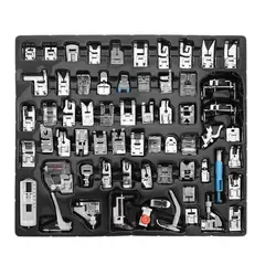 TIOZONEY - 62 piezas multifuncional máquina de coser para el hogar prensatelas P Set