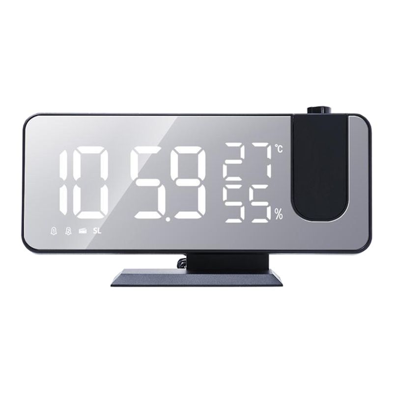 TIOZONEY - Escritorio LED Digital Despertador Radio Termómetro Snooze.