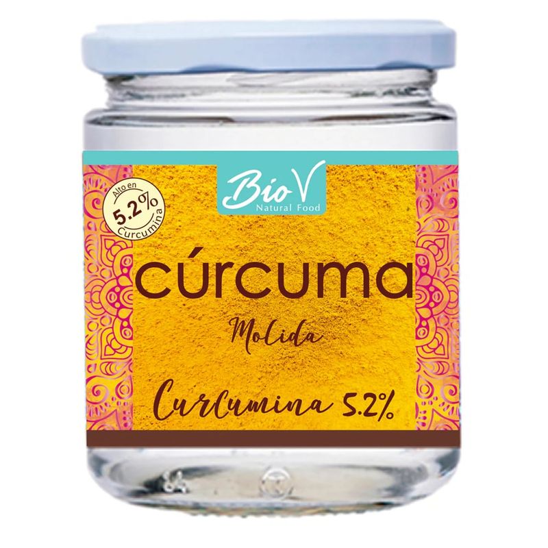 BIOV - Cúrcuma 200g 52% Curcumina Sin Gluten Vegana Bio V