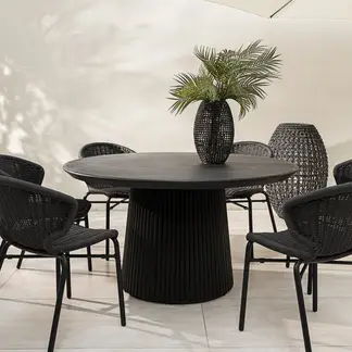 FORASTERO - Mesa De Comedor Garazi Negra