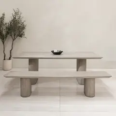 FORASTERO - Mesa De Comedor Mattia Cemento