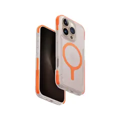 CELLBOX - Carcasa Reforzada Combat Active Magsafe para iPhone 16 Pro (Naranja)