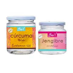 BIOV - Pack Jengibre 100g + Curcuma 200g Sin Gluten Vegano Bio V