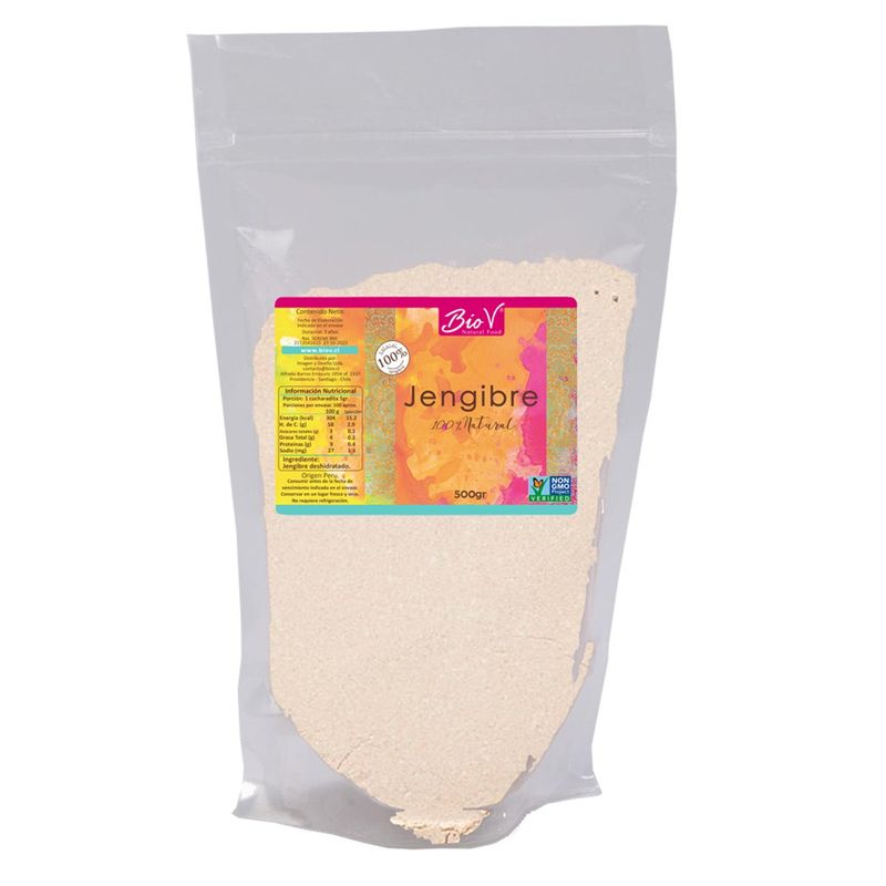 BIOV - Jengibre en Polvo 500g Sin Gluten Vegana Bio V