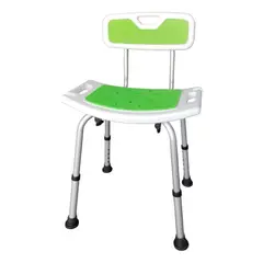 GENERICO - Silla De Ducha Para Baño Portatil Aluminio Altura Ajustable 301DA
