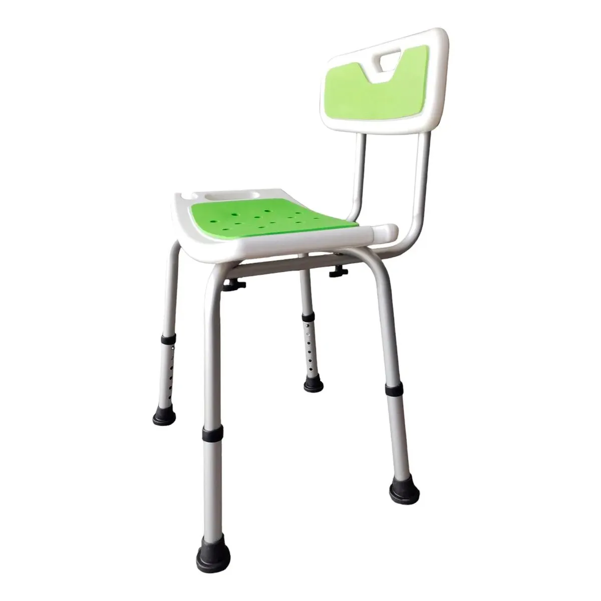 ONEDER - Silla De Ducha Para Baño Portatil Aluminio Altura Ajustable 301DA