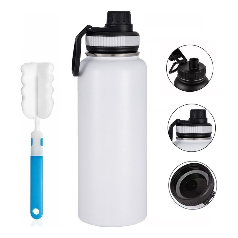 TIOZONEY - Botella De Agua Fríacaliente De Acero Inoxidable De 12 L