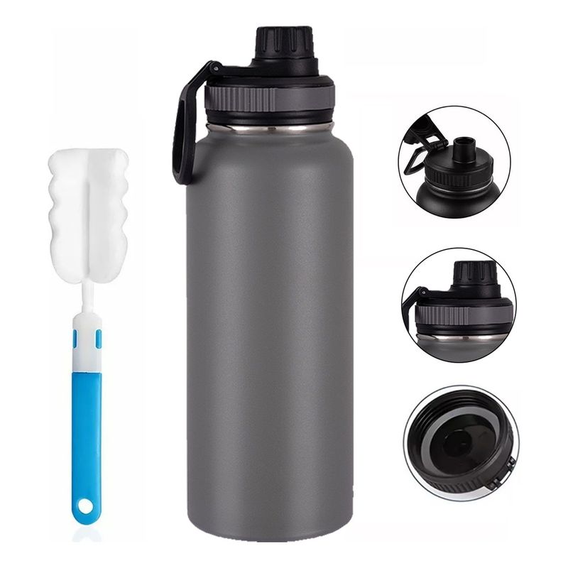 TIOZONEY - Botella De Agua Fríacaliente De Acero Inoxidable De 12 L