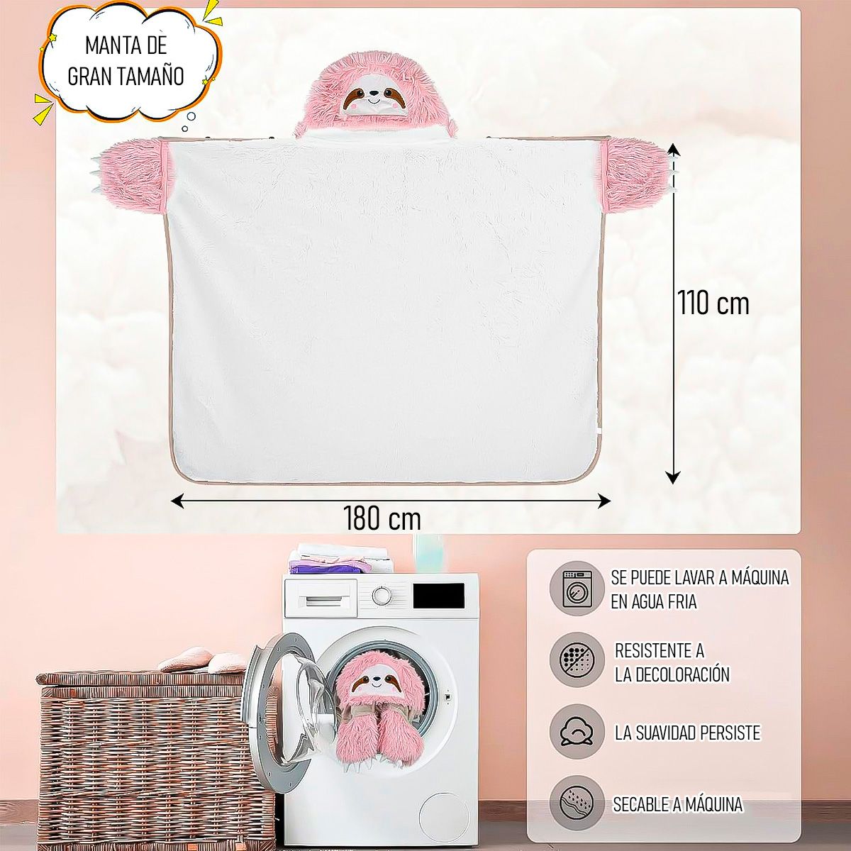 ARCA SHOPPING - Poleron Chiporro Mujer Manta Polar Poleron Invierno Frazada