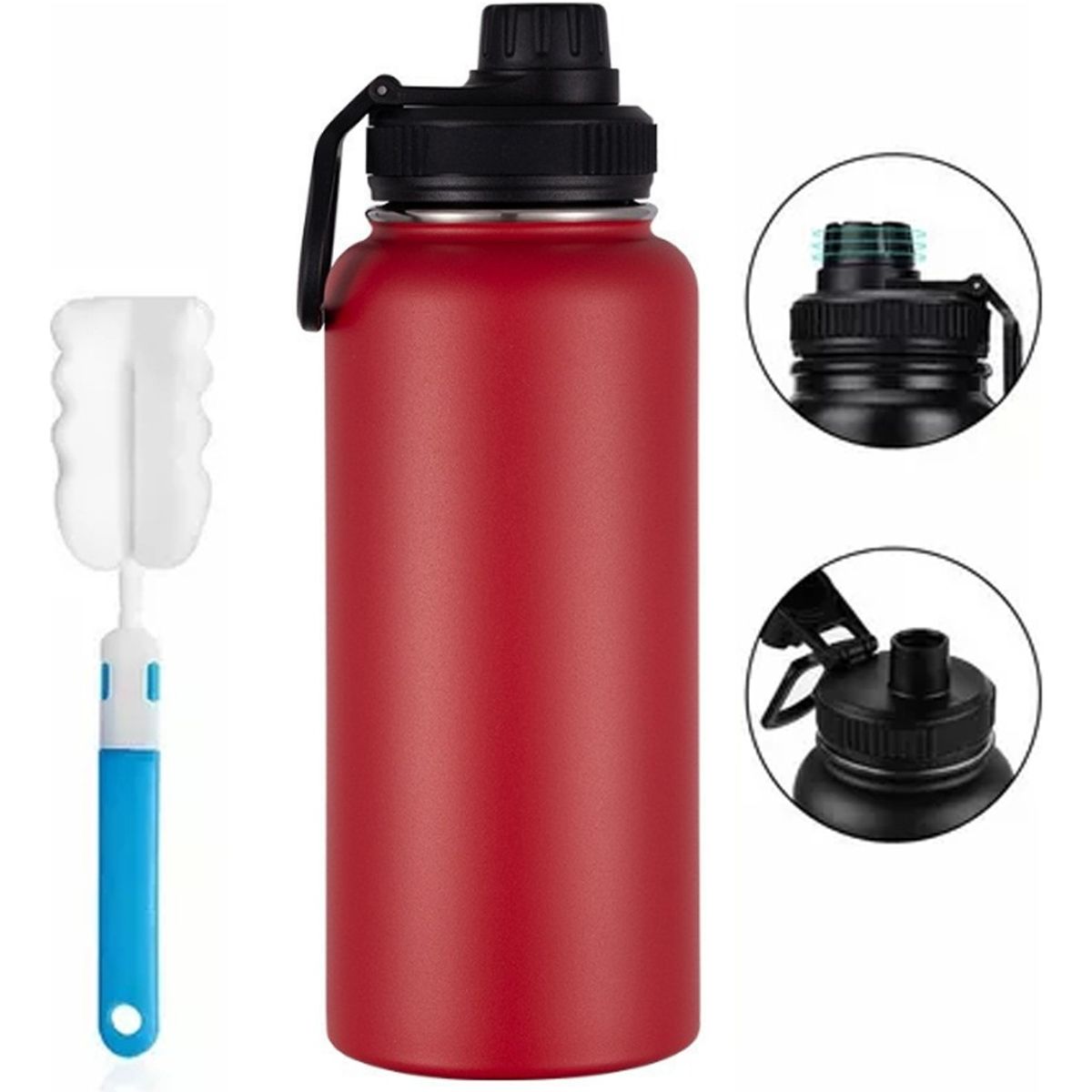 TIOZONEY - Botella De Agua Fríacaliente De Acero Inoxidable De 12 L