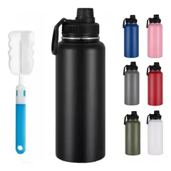TIOZONEY - Botella De Agua Fríacaliente De Acero Inoxidable De 12 L