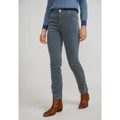CANADIENNE - Pantalón Cotelé Mujer Algodón Dusty Blue