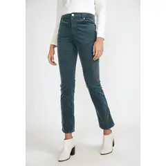 CANADIENNE - Pantalón Cotelé Mujer Algodón Verde