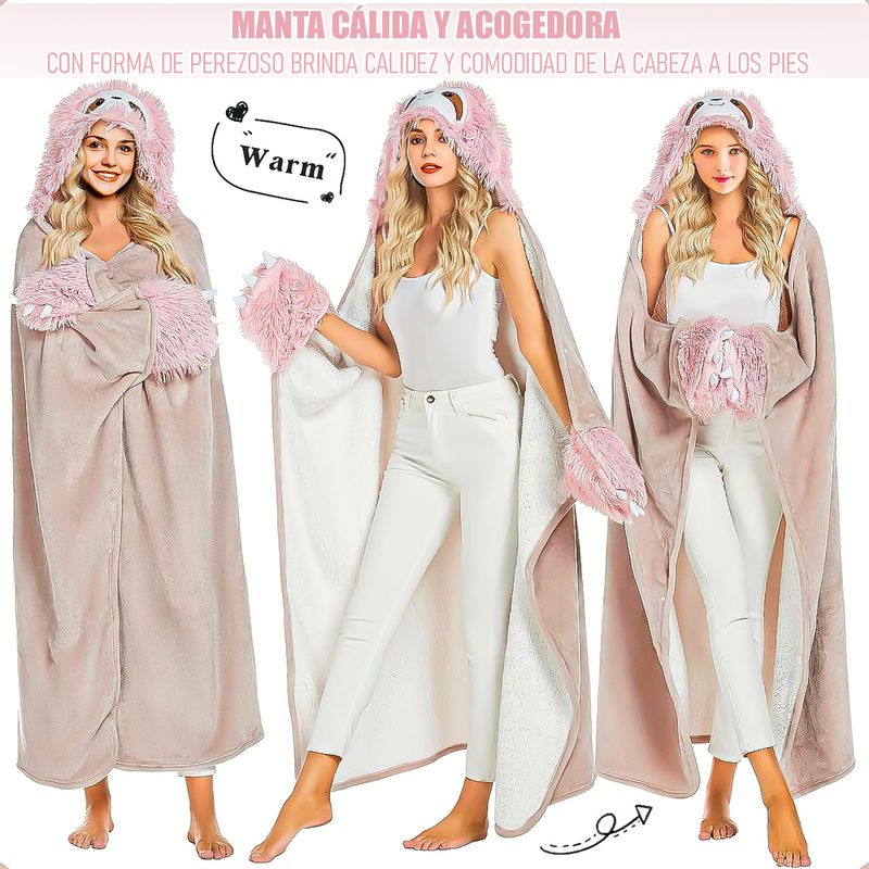 ARCA SHOPPING - Poleron Chiporro Mujer Manta Polar Poleron Invierno Frazada