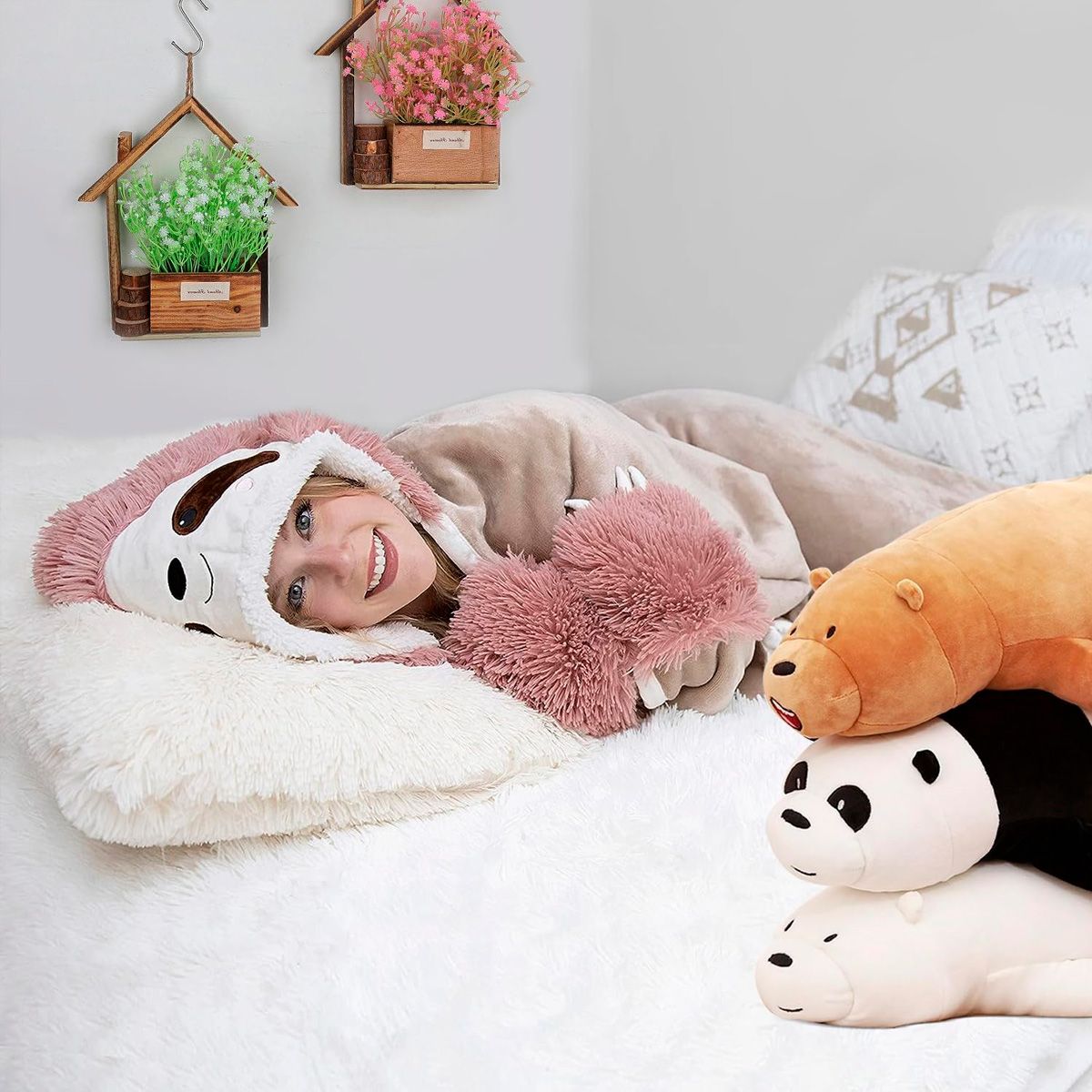 ARCA SHOPPING - Poleron Chiporro Mujer Manta Polar Poleron Invierno Frazada