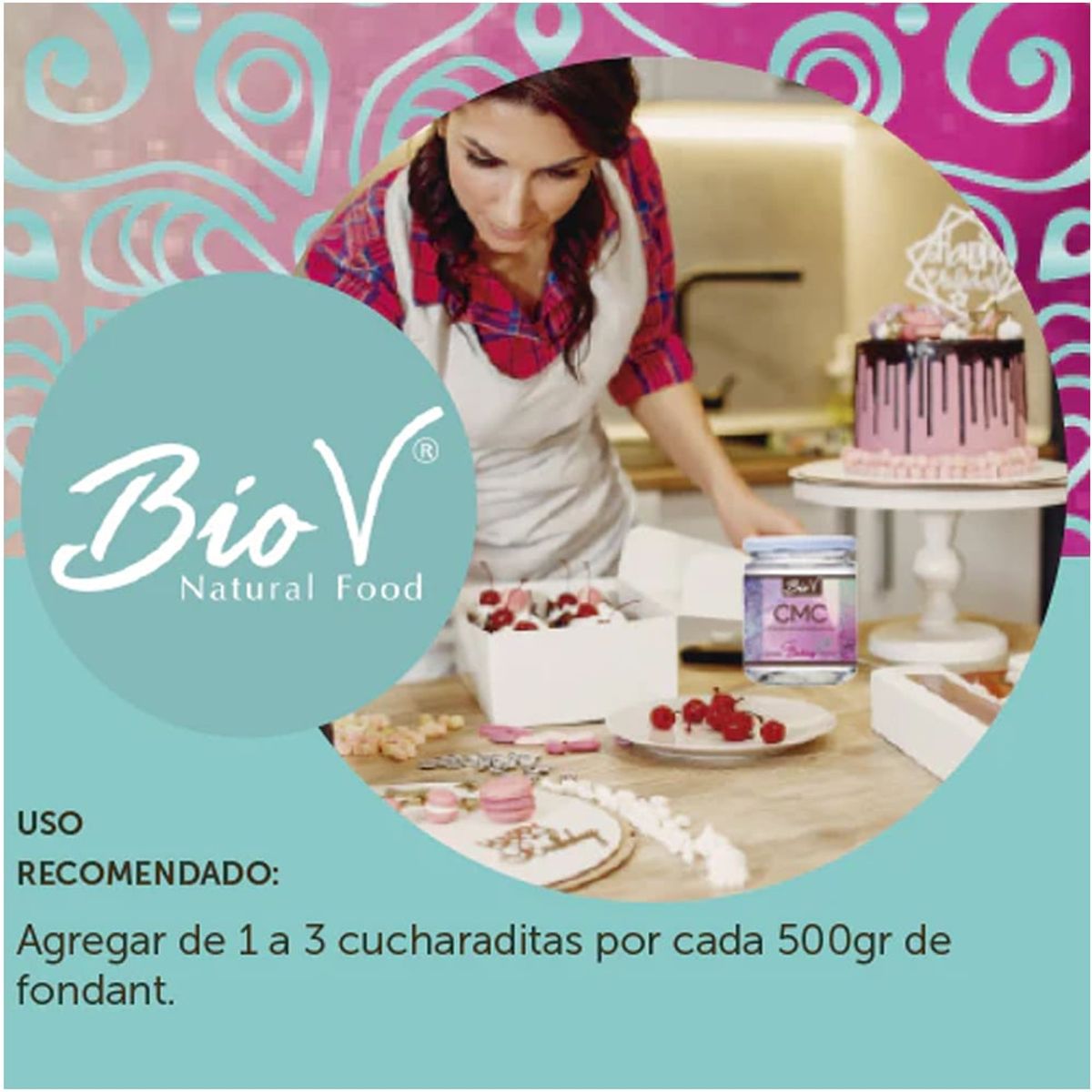 BIOV - Cmc Carboximetilcelulosa 1kg Sin Gluten Vegano Bio V