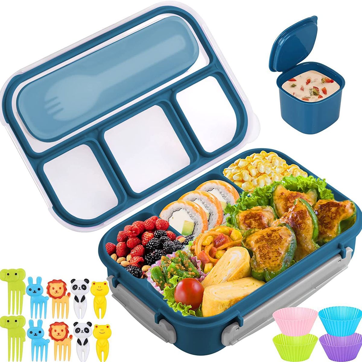 TIOZONEY - 16pcs Fiambrera Bento Para Adultos Niños