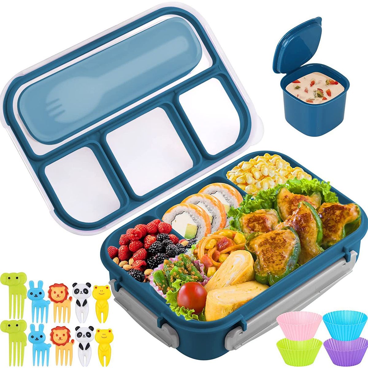 TIOZONEY - 16pcs Fiambrera Bento Para Adultos Niños