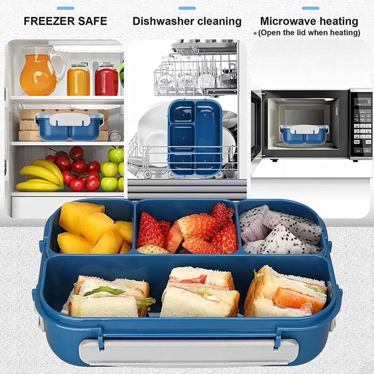 TIOZONEY - 16pcs Fiambrera Bento Para Adultos Niños