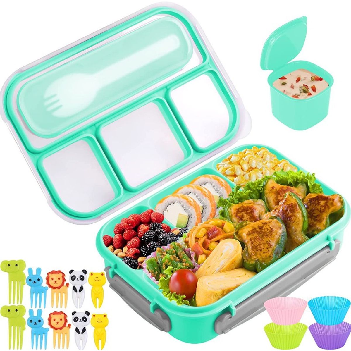 TIOZONEY - 16pcs Fiambrera Bento Para Adultos Niños