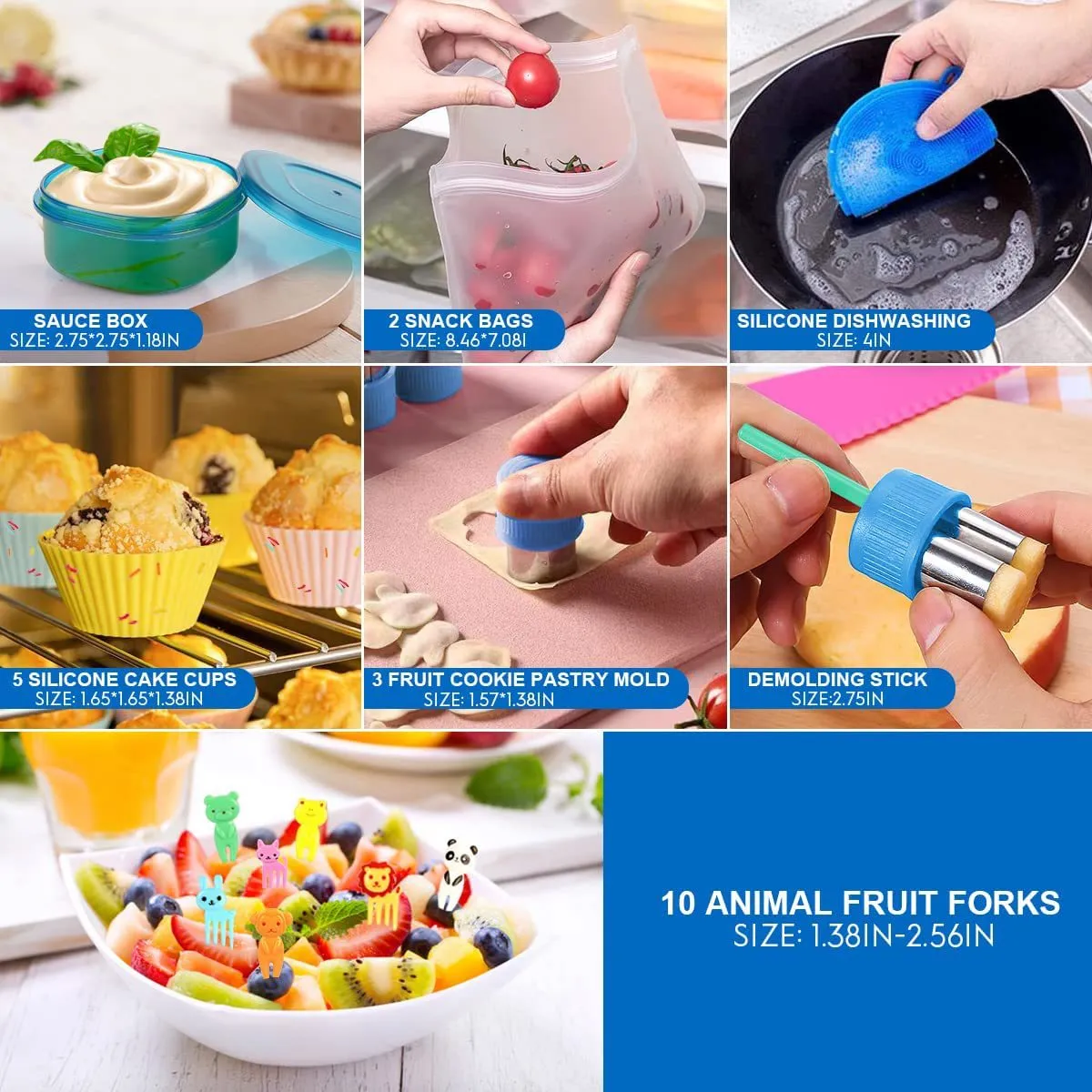 TIOZONEY - Fiambrera de 27 piezas