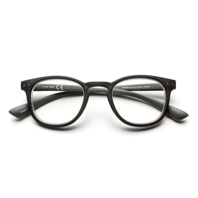 B+D - Lentes Graduados Presbicia Smart Round  Matt Black Dioptría 300