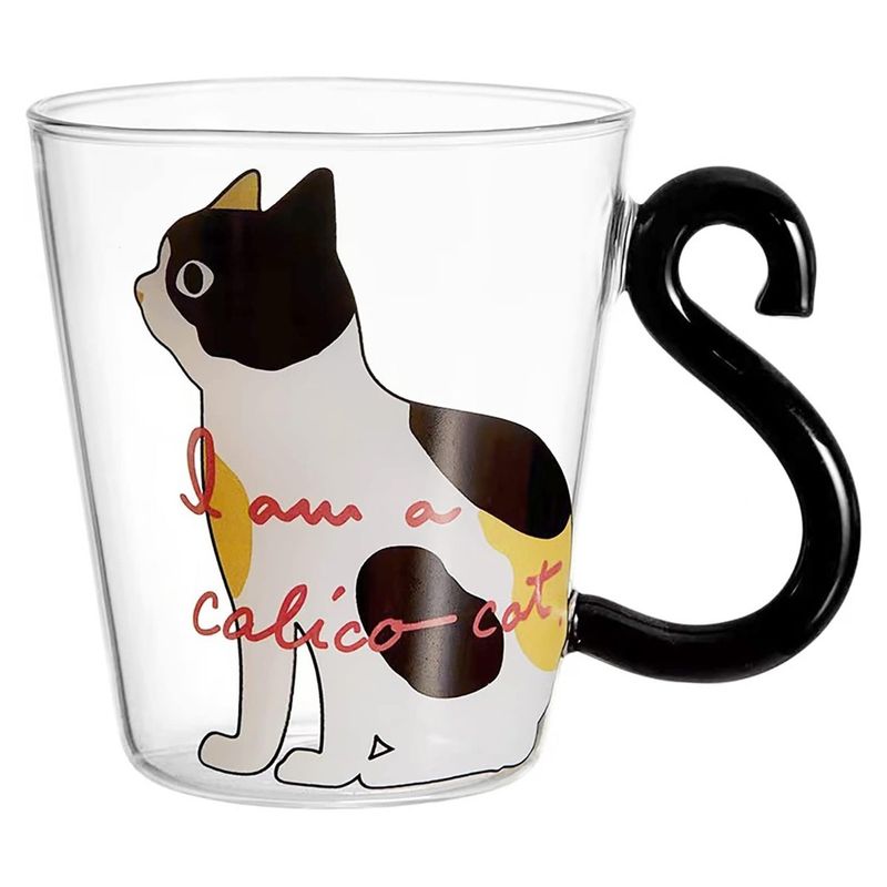 GENERICO - Taza De Vidrio Café Gatos Taza Cristal Cola Gato Resistente