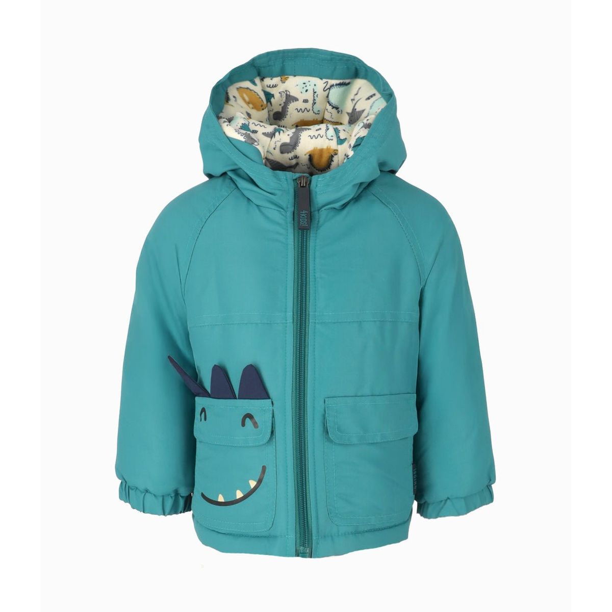 4KIDS - Parka bebés impermeable verde 4 Kids