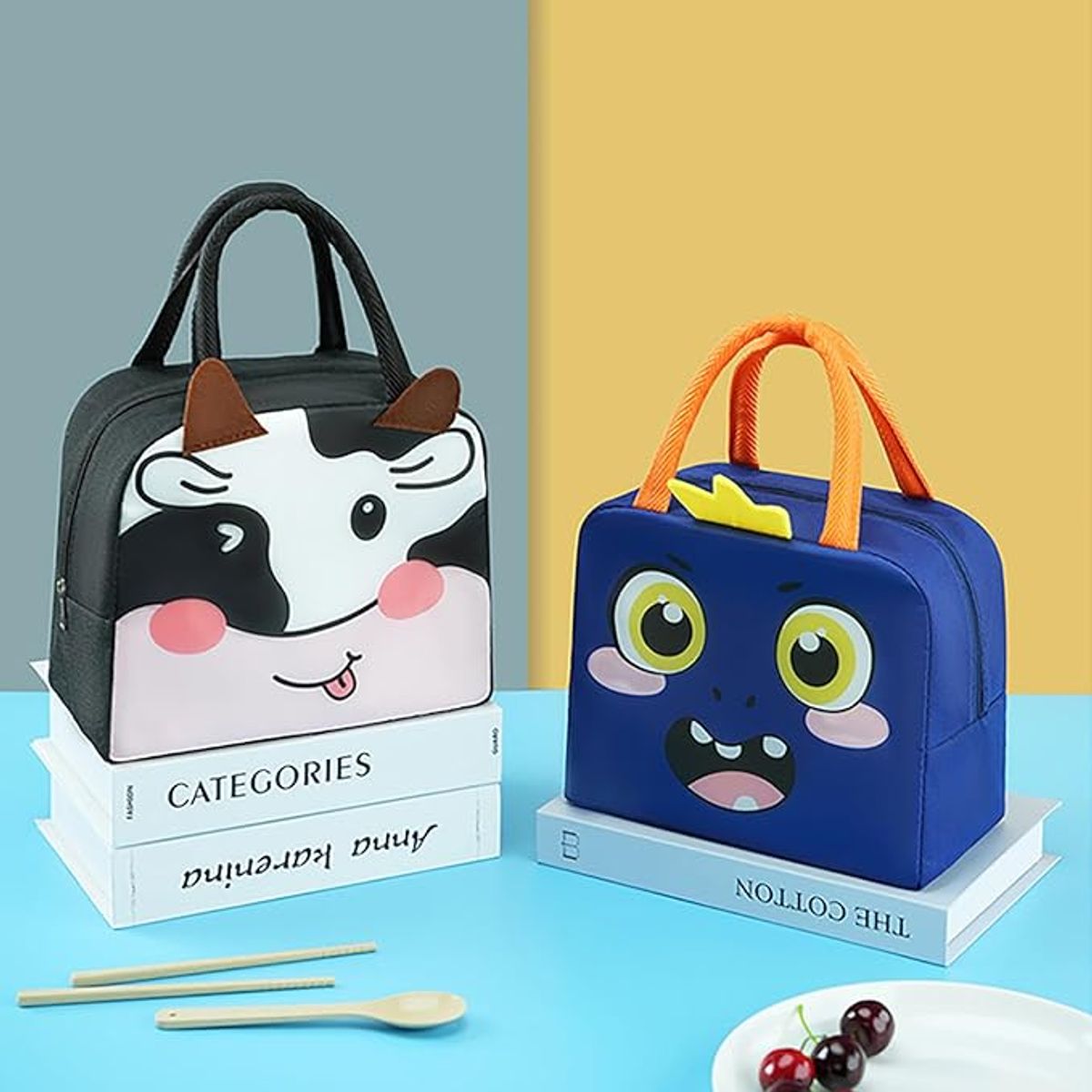 TIOZONEY - Bolsa bento de dibujos animados