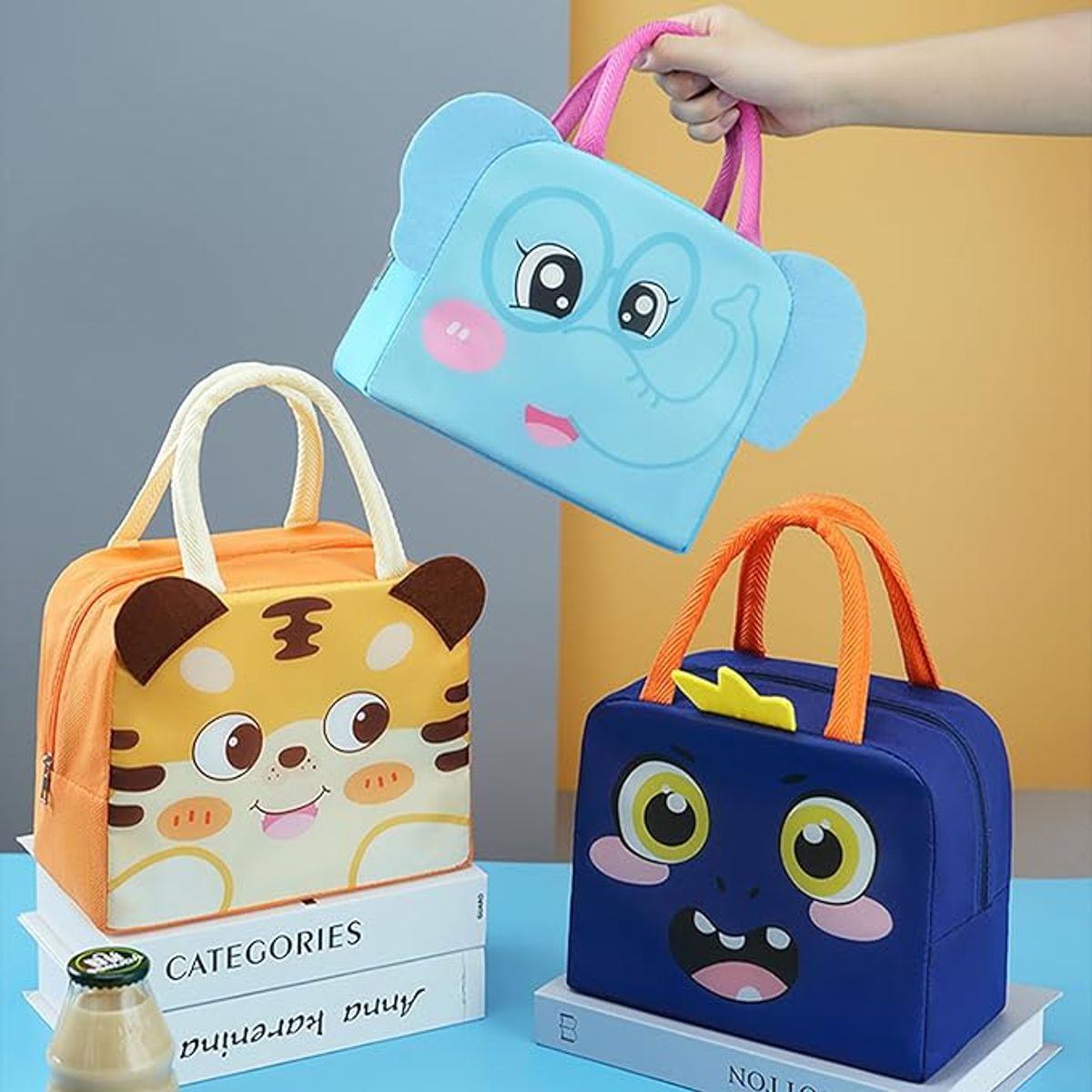 TIOZONEY - Bolsa bento de dibujos animados