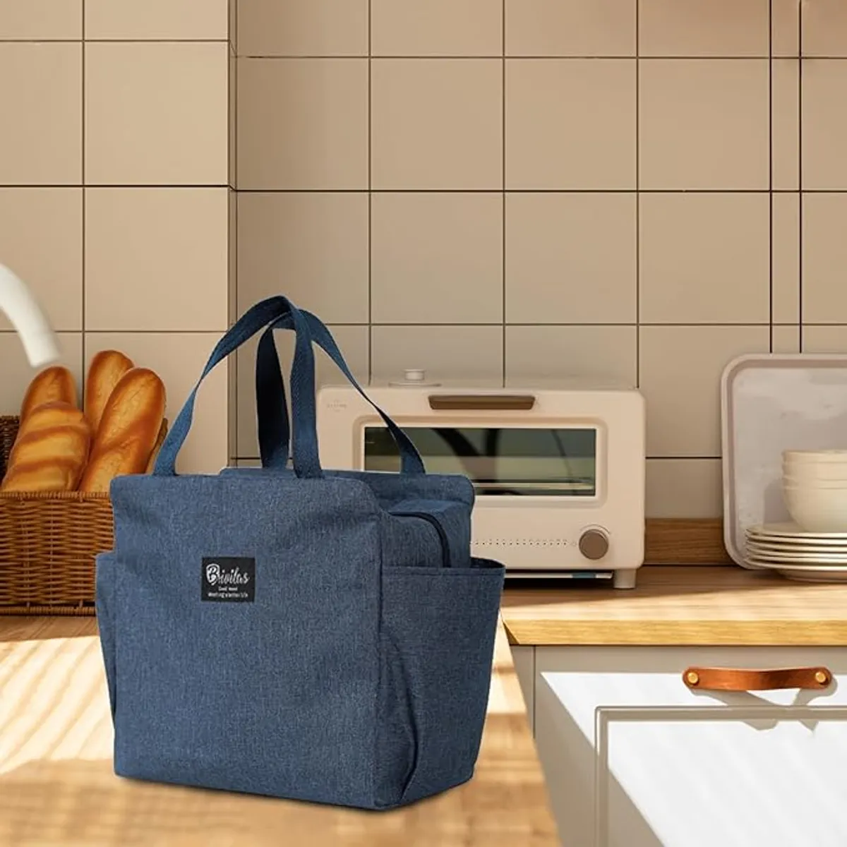 TIOZONEY - Bolsa de almuerzo de gran capacidad