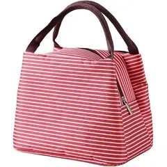 TIOZONEY - Bolsa de almuerzo a rayas