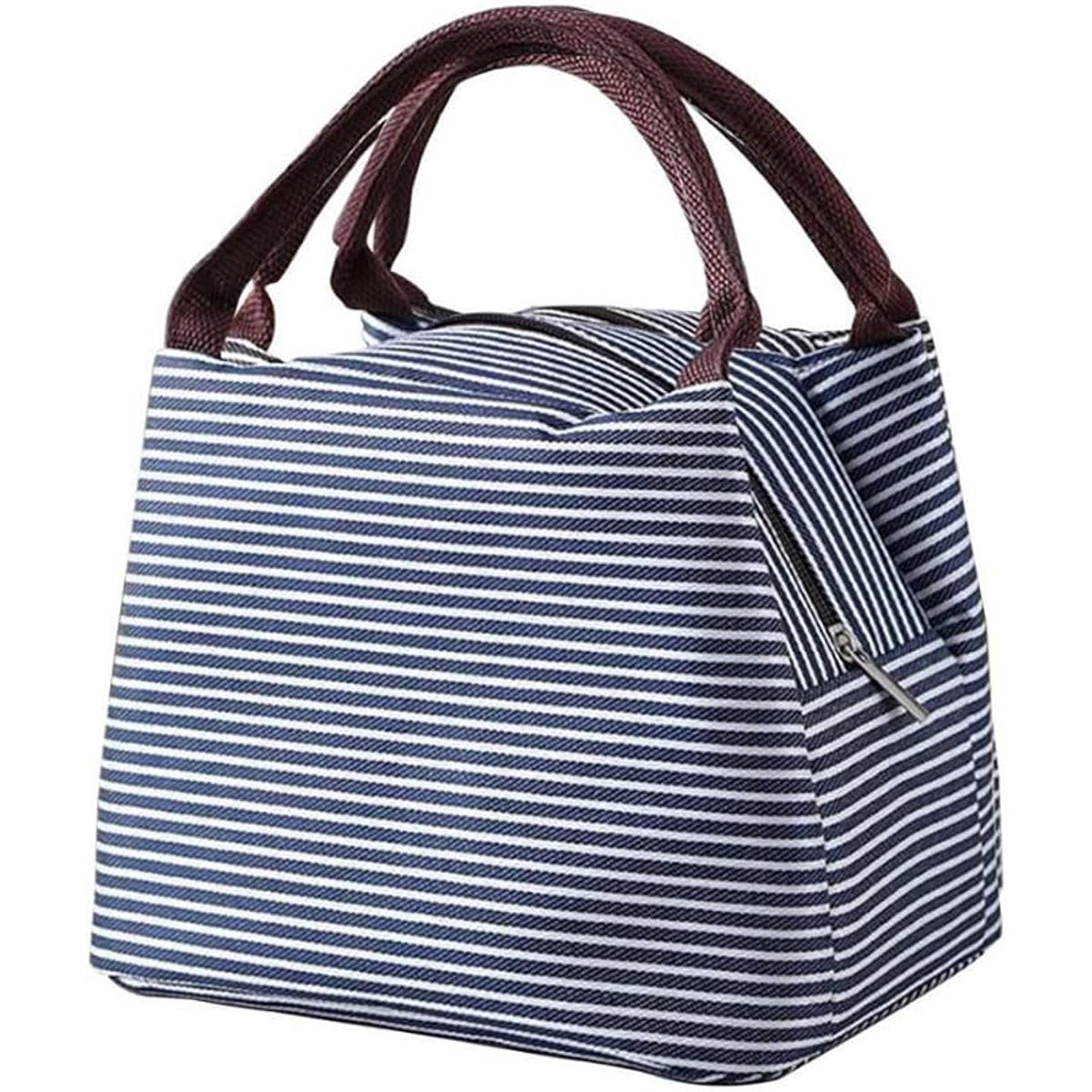 TIOZONEY - Bolsa de almuerzo a rayas