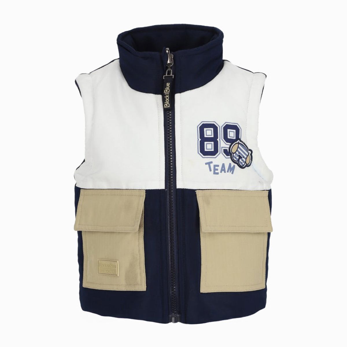 BLACK AND BLUE - Parka bebés reversible azul marino Black and Blue