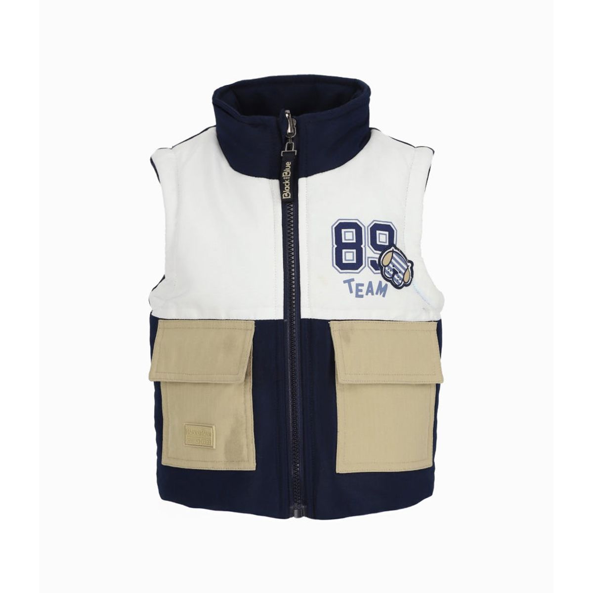 BLACK AND BLUE - Parka bebés reversible azul marino Black and Blue