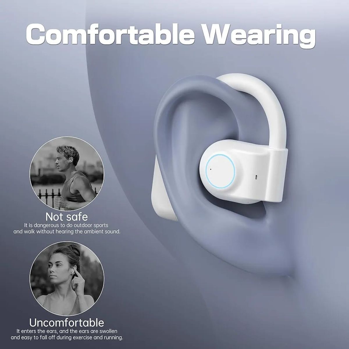 GENERICO - Auriculares Bluetooth De Conducción Ósea