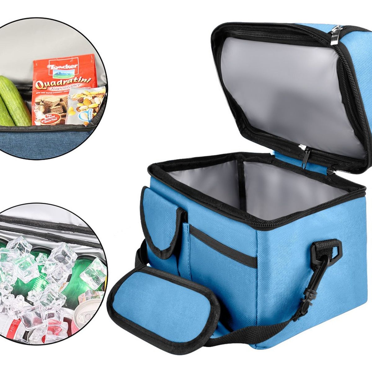 TIOZONEY - Loncheras Escolares Impermeable 8l Gran Capacidad Doble Capa