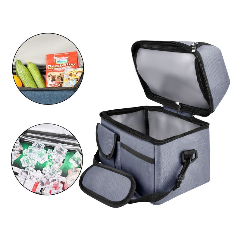 TIOZONEY - Loncheras Escolares Impermeable 8l Gran Capacidad Doble Capa.