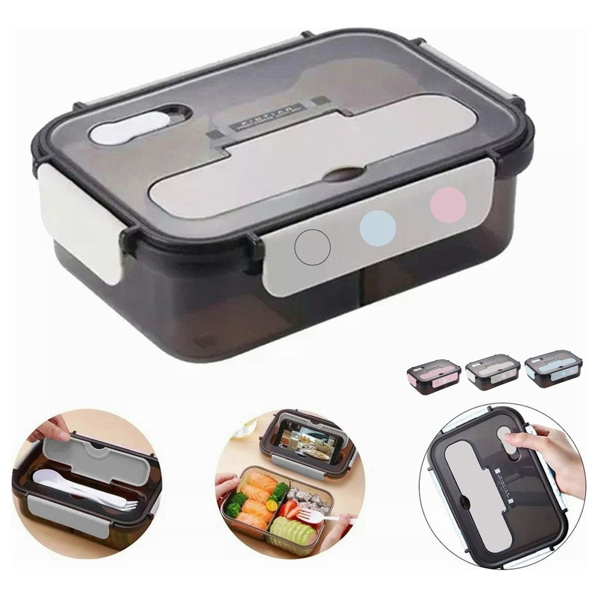 TIOZONEY - Fiambrera Lunch Box Topper Para Lunch Lonchera Termica