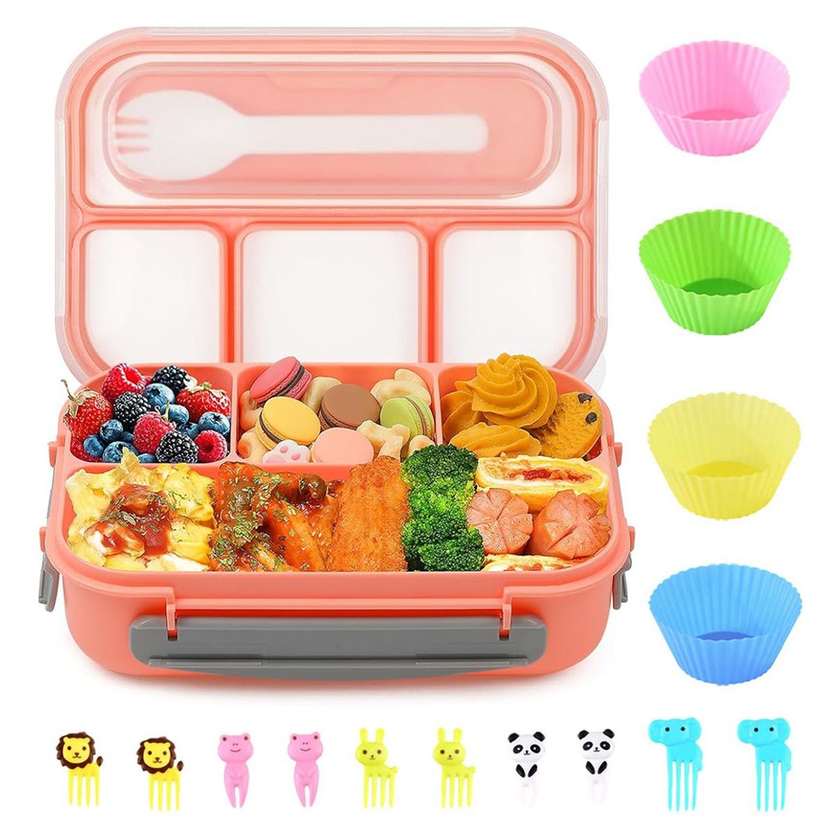 TIOZONEY - Lonchera Lunch Box Fiambrera Portátil Gran Capacidad 1300ml