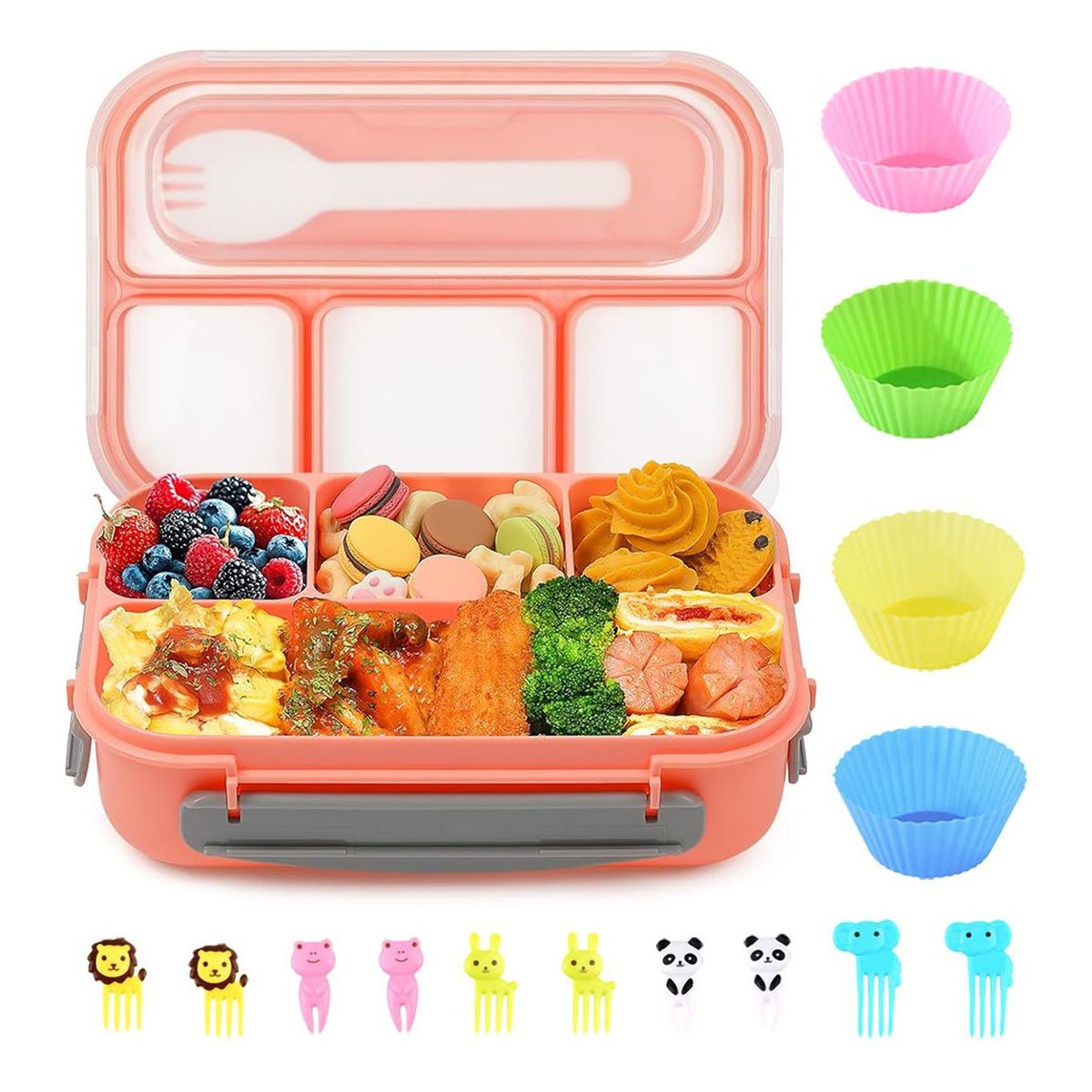TIOZONEY - Lonchera Lunch Box Fiambrera Portátil Gran Capacidad 1300ml