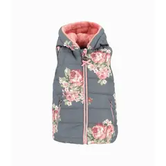 LIMONADA - Parka bebé floreada sin mangas gris