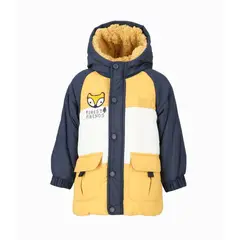 BLACK AND BLUE - Parka bebés impermeable mostaza